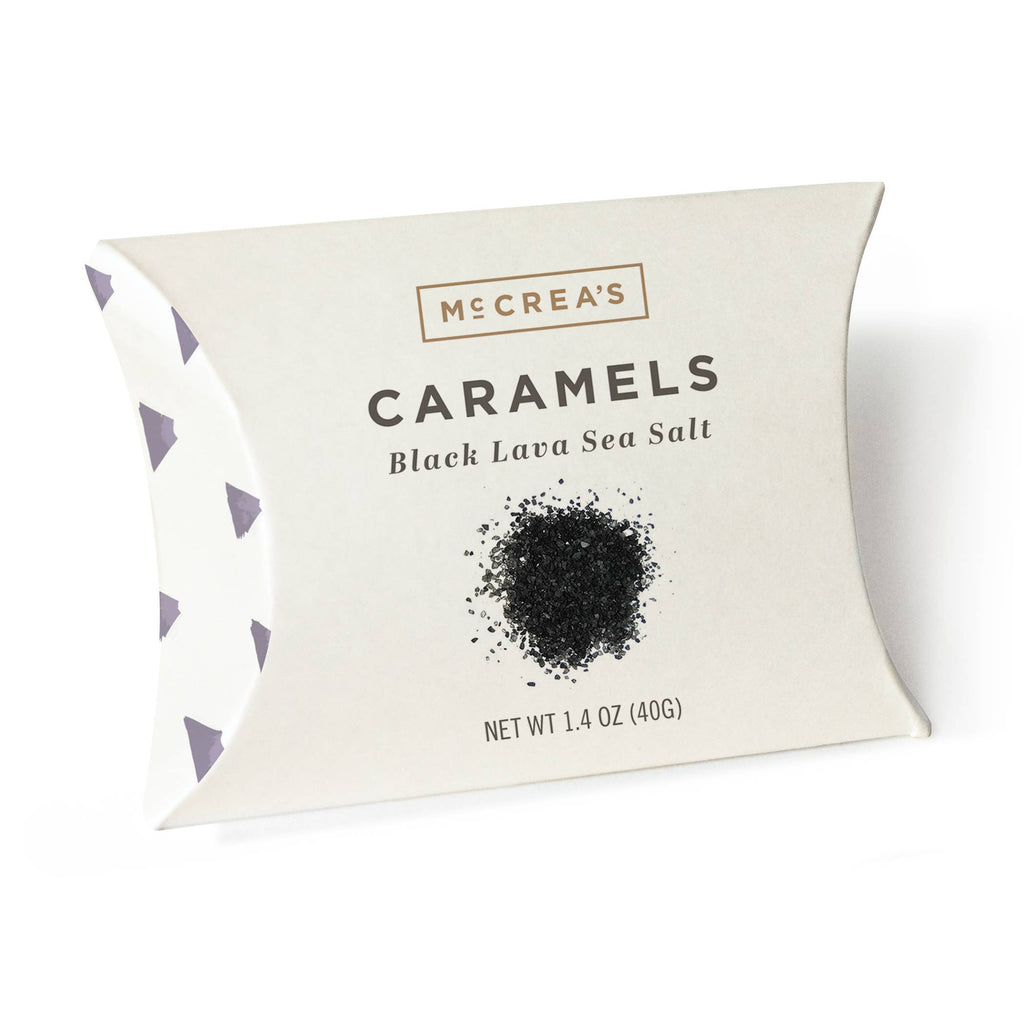 Caramels Pillow Box - Black Lava Sea Salt