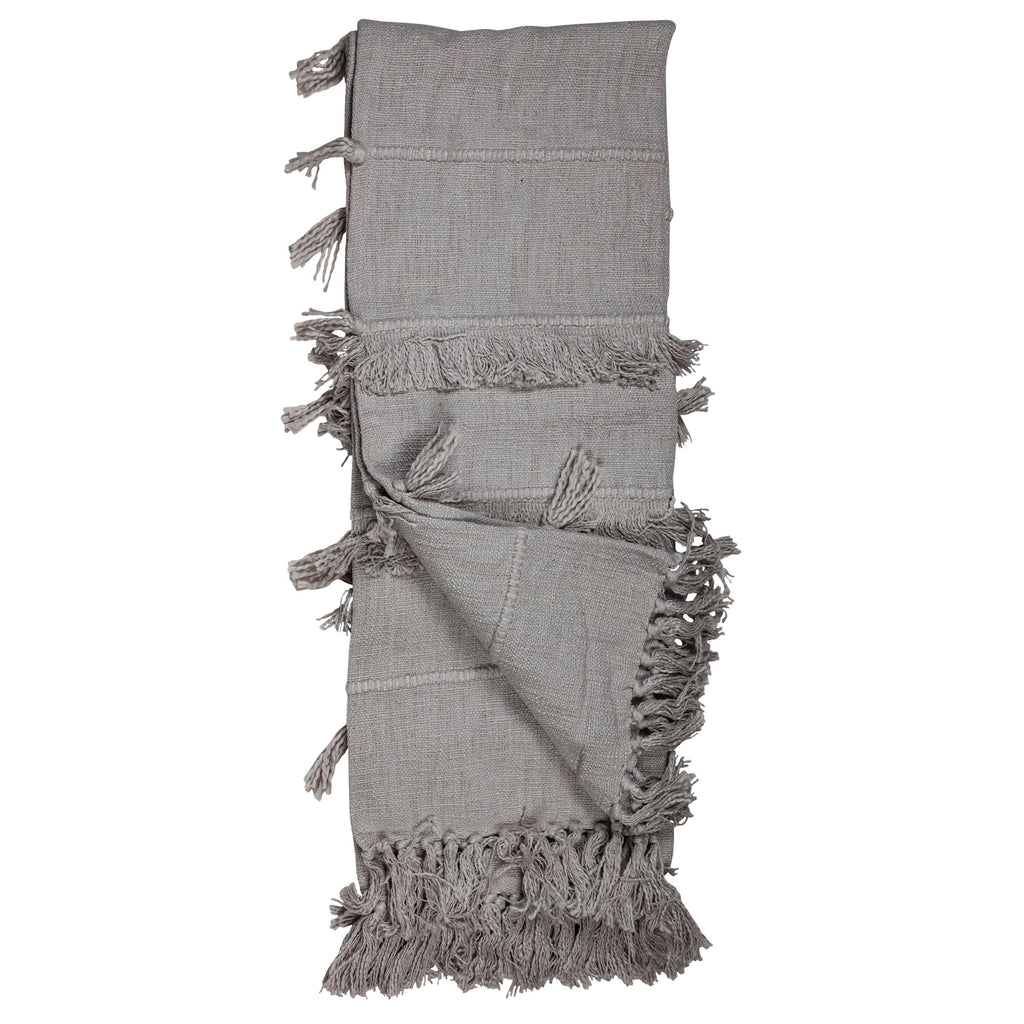 Hand Woven Kylie Throw Gray