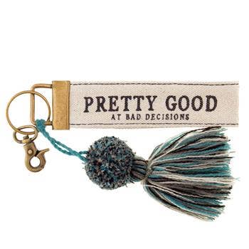 Canvas Tassel Key Chain