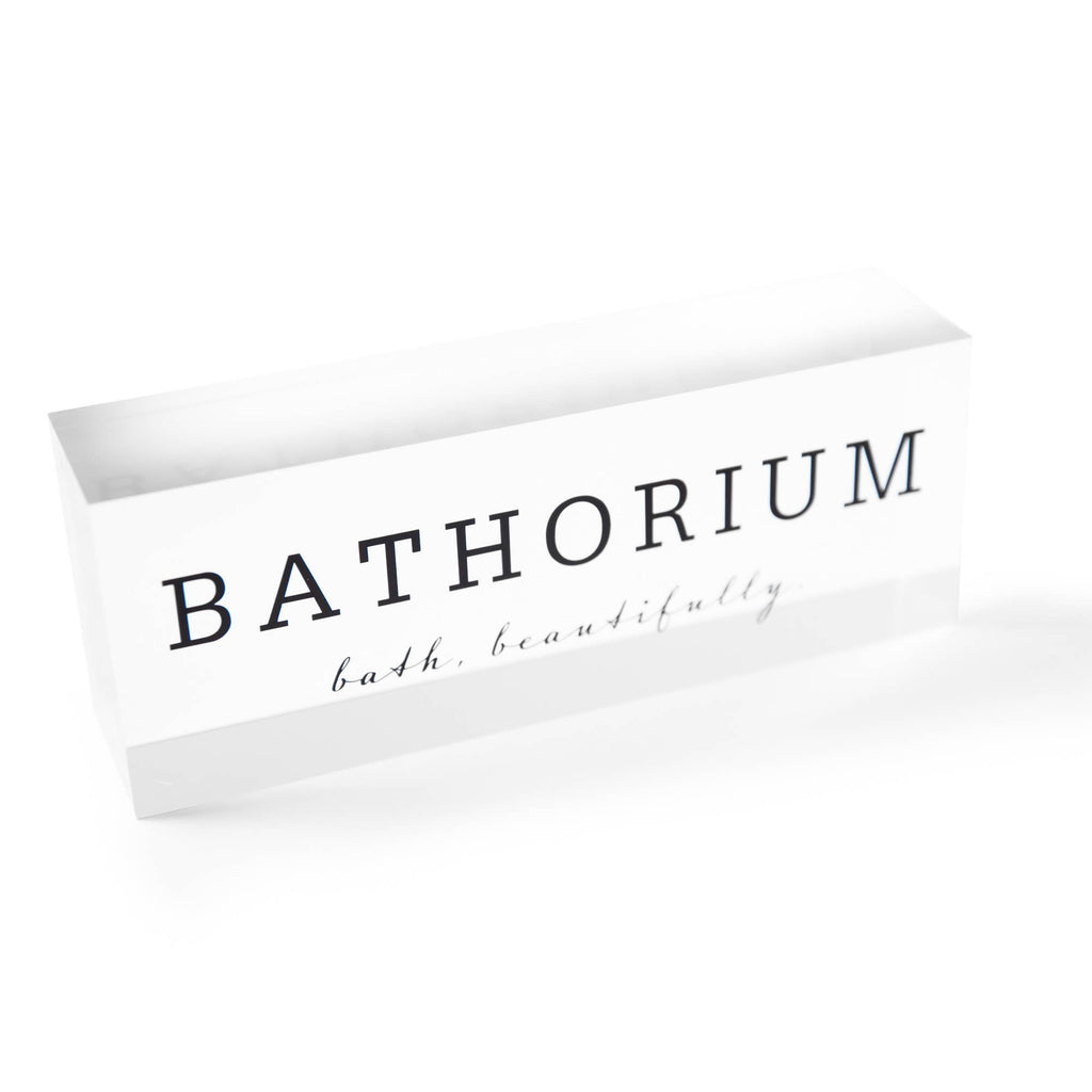 Bathorium Acrylic Shelf Block