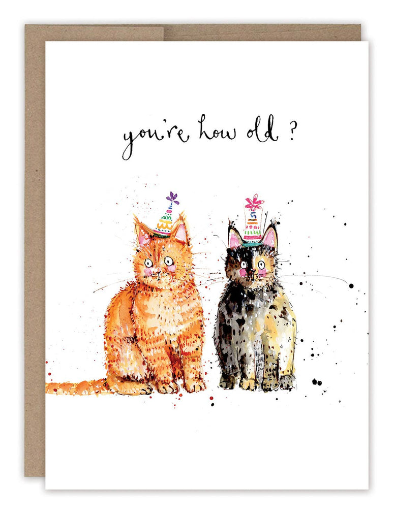 Cats You're How Old? Birthday Card