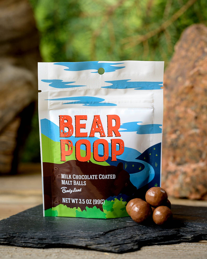 Bear Poop (chocolate covered malt balls)