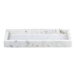 Rectangle Marble Tray White
