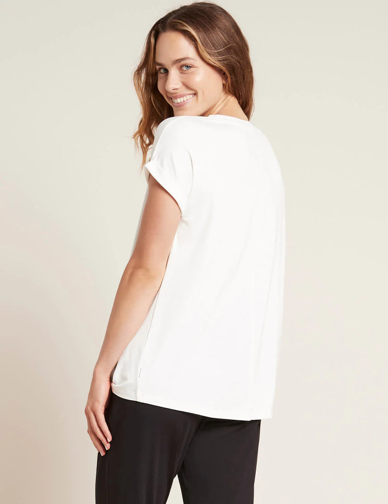 BoodyWear Downtime Lounge Top- Natural White