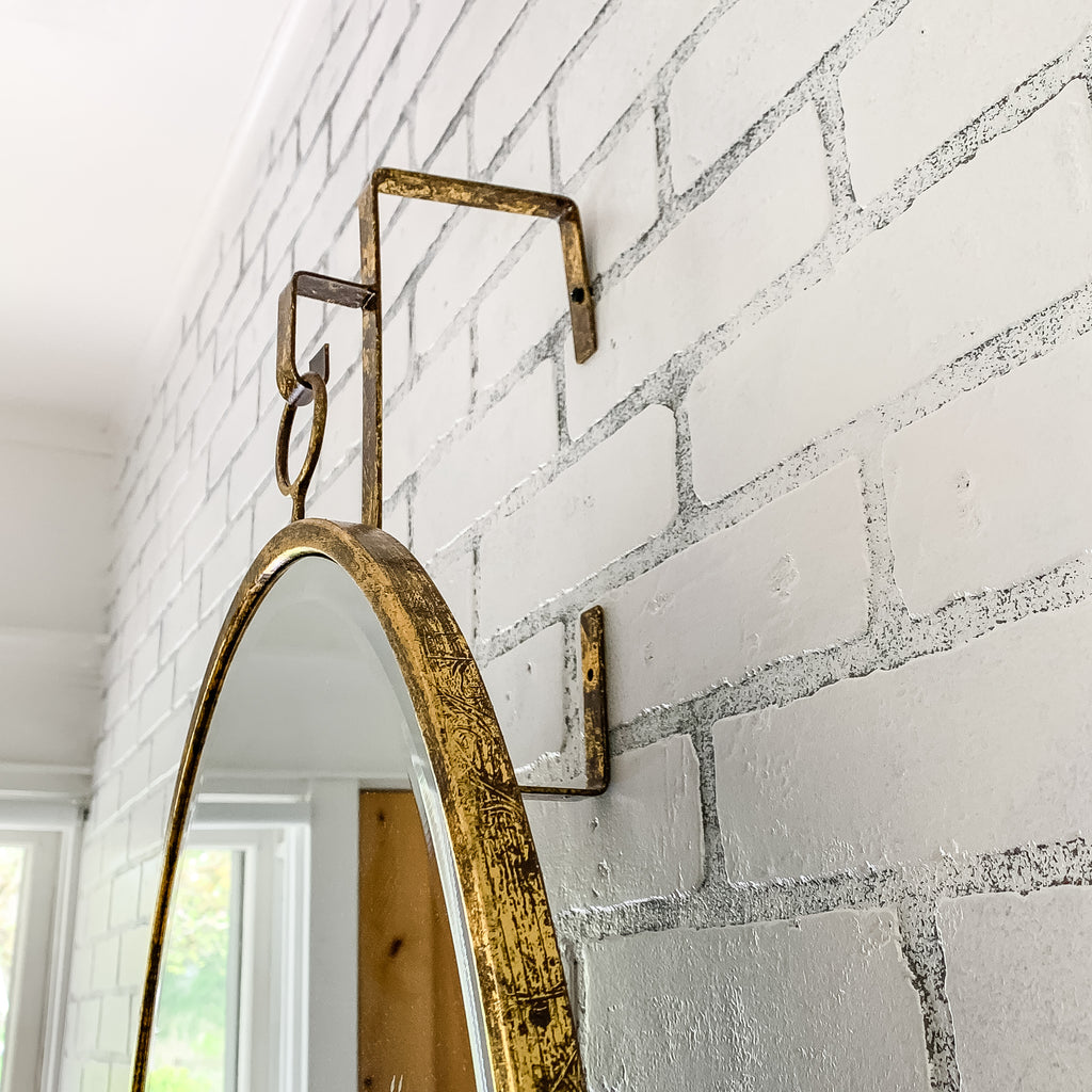 hanging bracket mirror