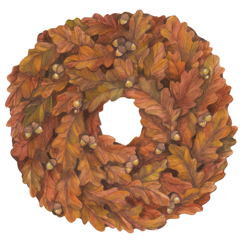 Die-Cut Autumn Wreath Placemat