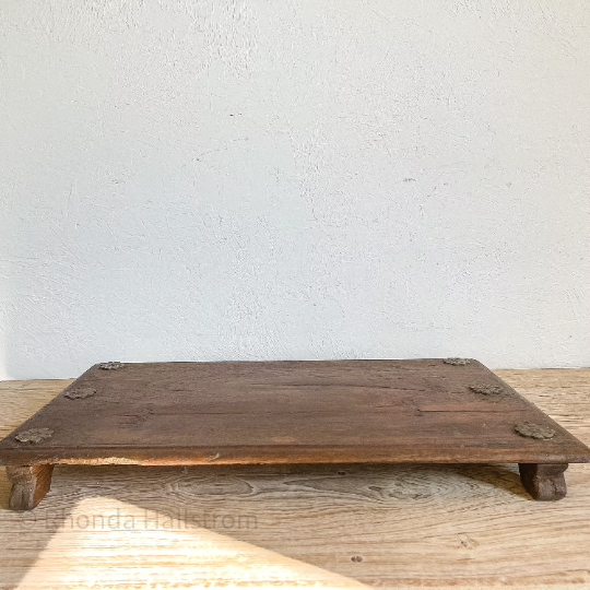 Antique Countertop Wood Riser/ European Bread Board/ Kitchen Stand (2)