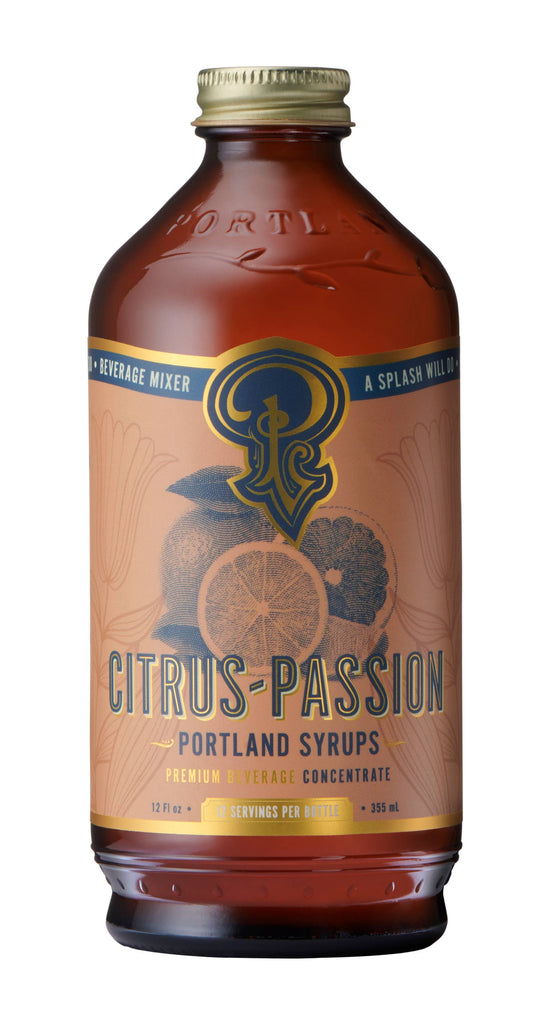 Citrus Passion Fruit Syrup 12oz  - cocktail / mocktail mixer