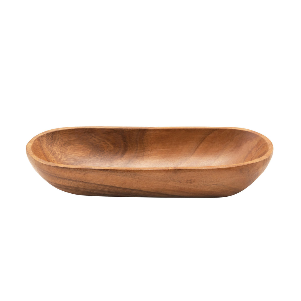 Acacia Wood Cracker Dish