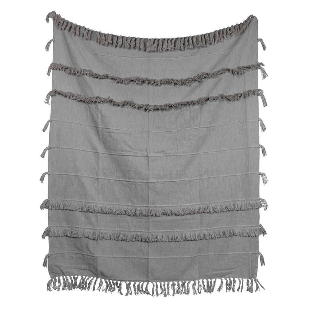 Hand Woven Kylie Throw Gray