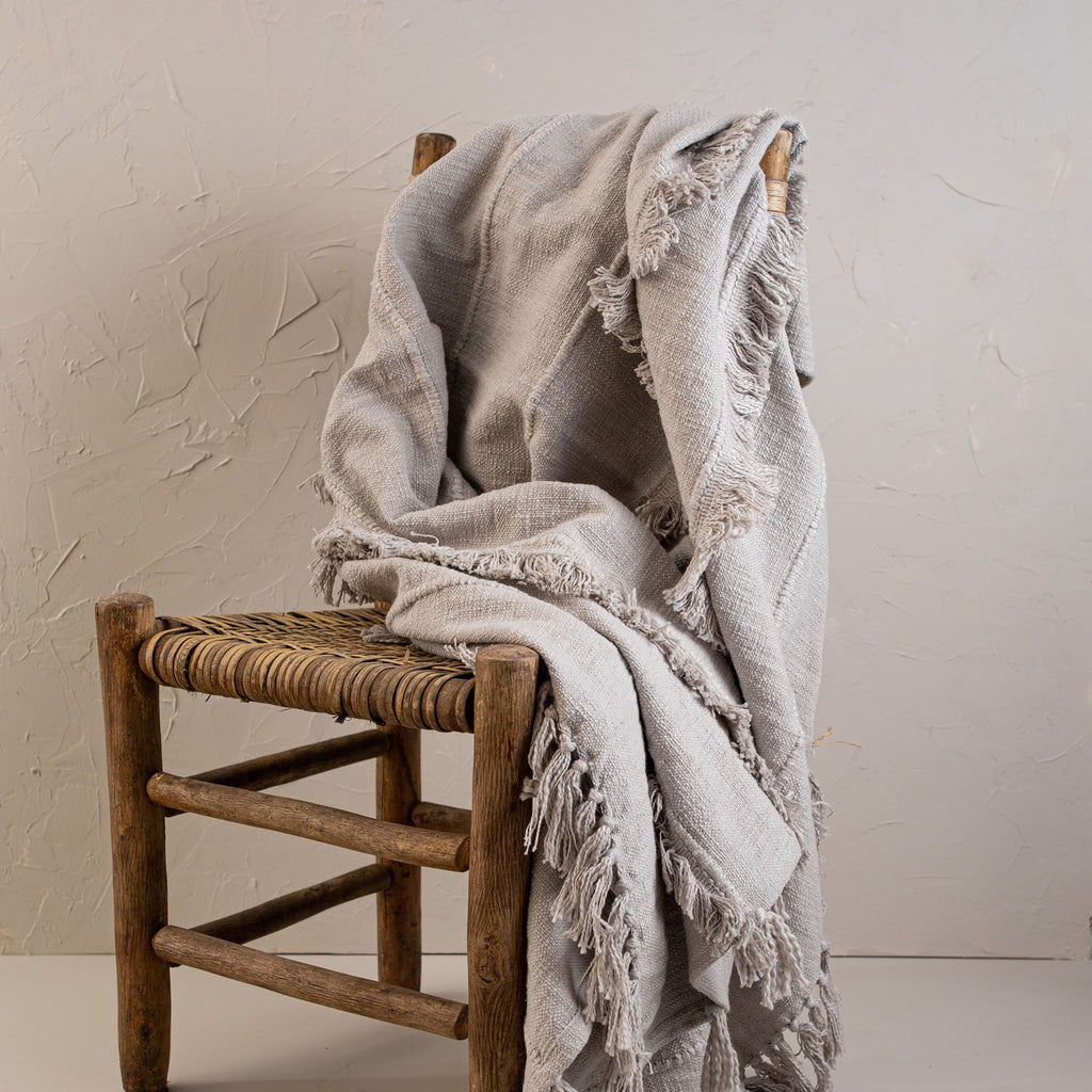 Hand Woven Kylie Throw Gray