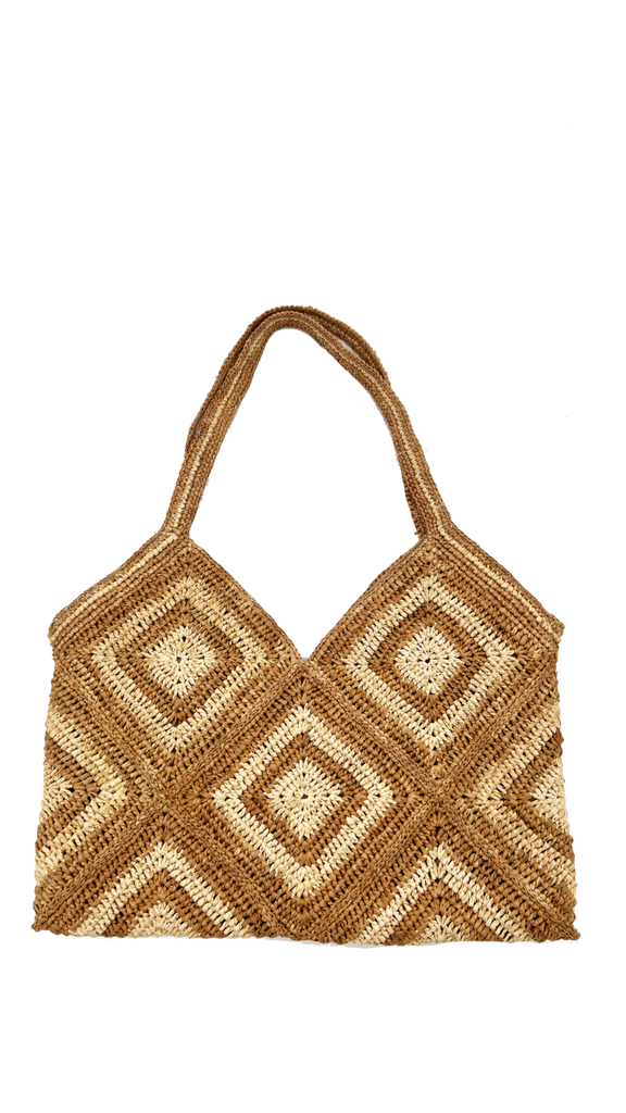 Sasha Crochet Straw Handbag