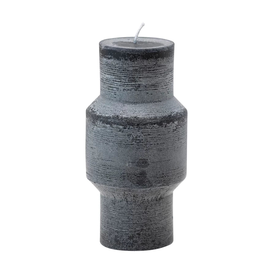 Unscented Totem Pillar Candle - Black