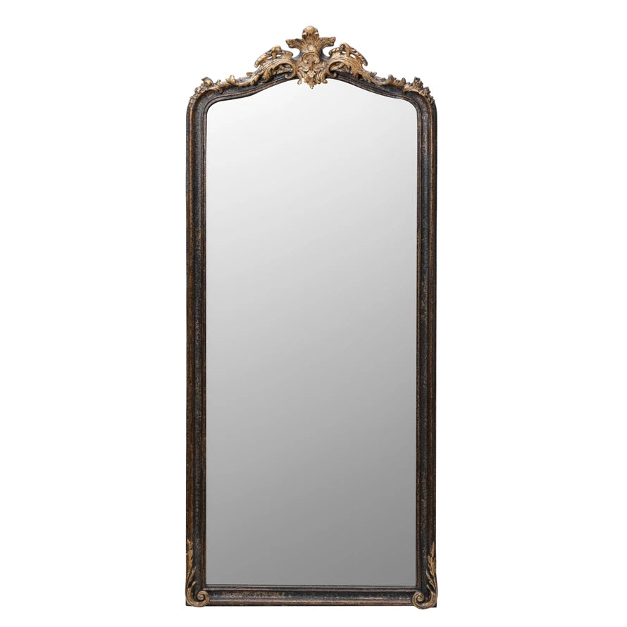 Distressed Framed Wall Mirror