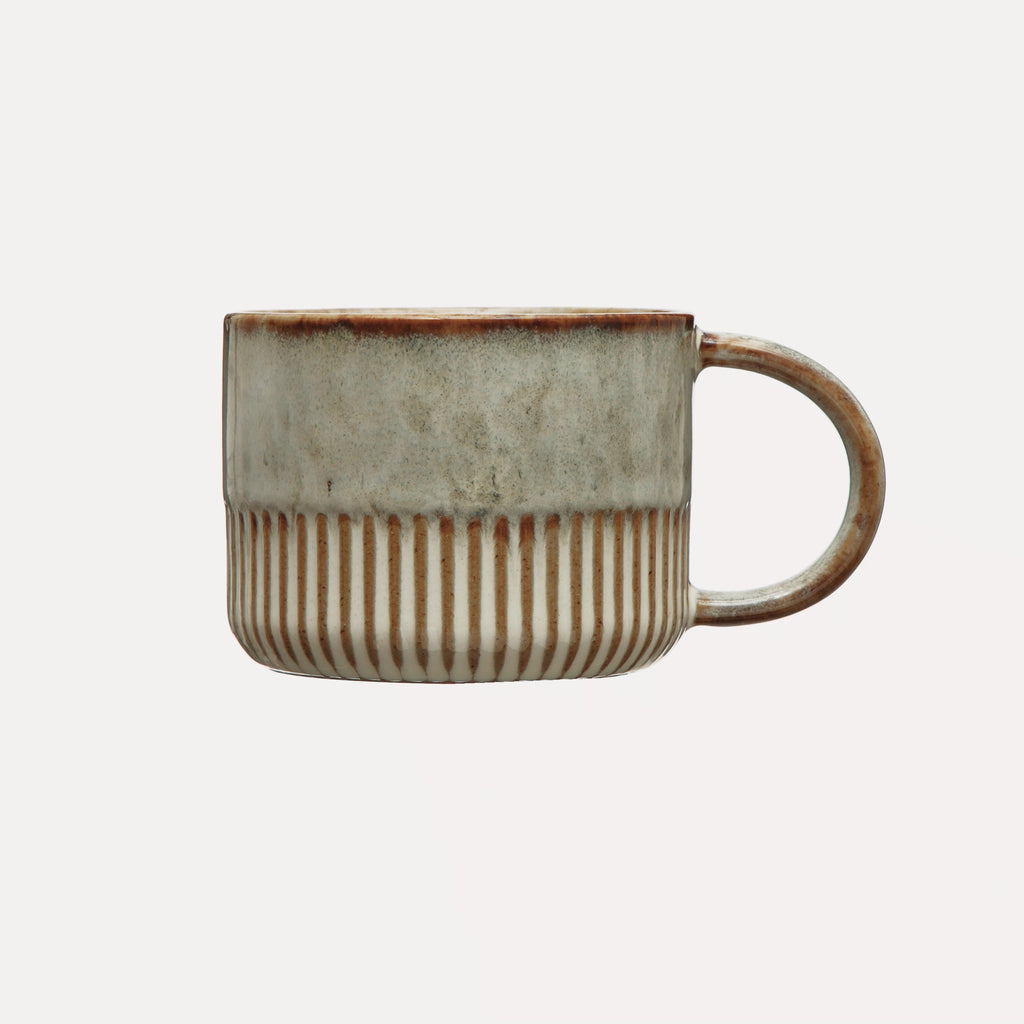 14 oz. Stoneware Mug with Crimped Bottom