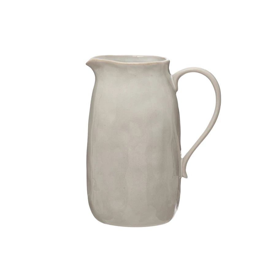 96 oz. Stoneware Pitcher, Reactive Glaze