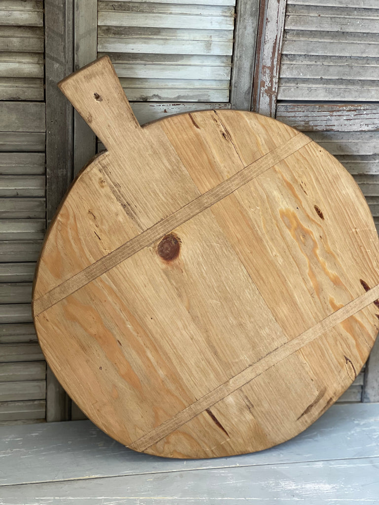 Round French Charcuterie Board/ Antique Cutting Board