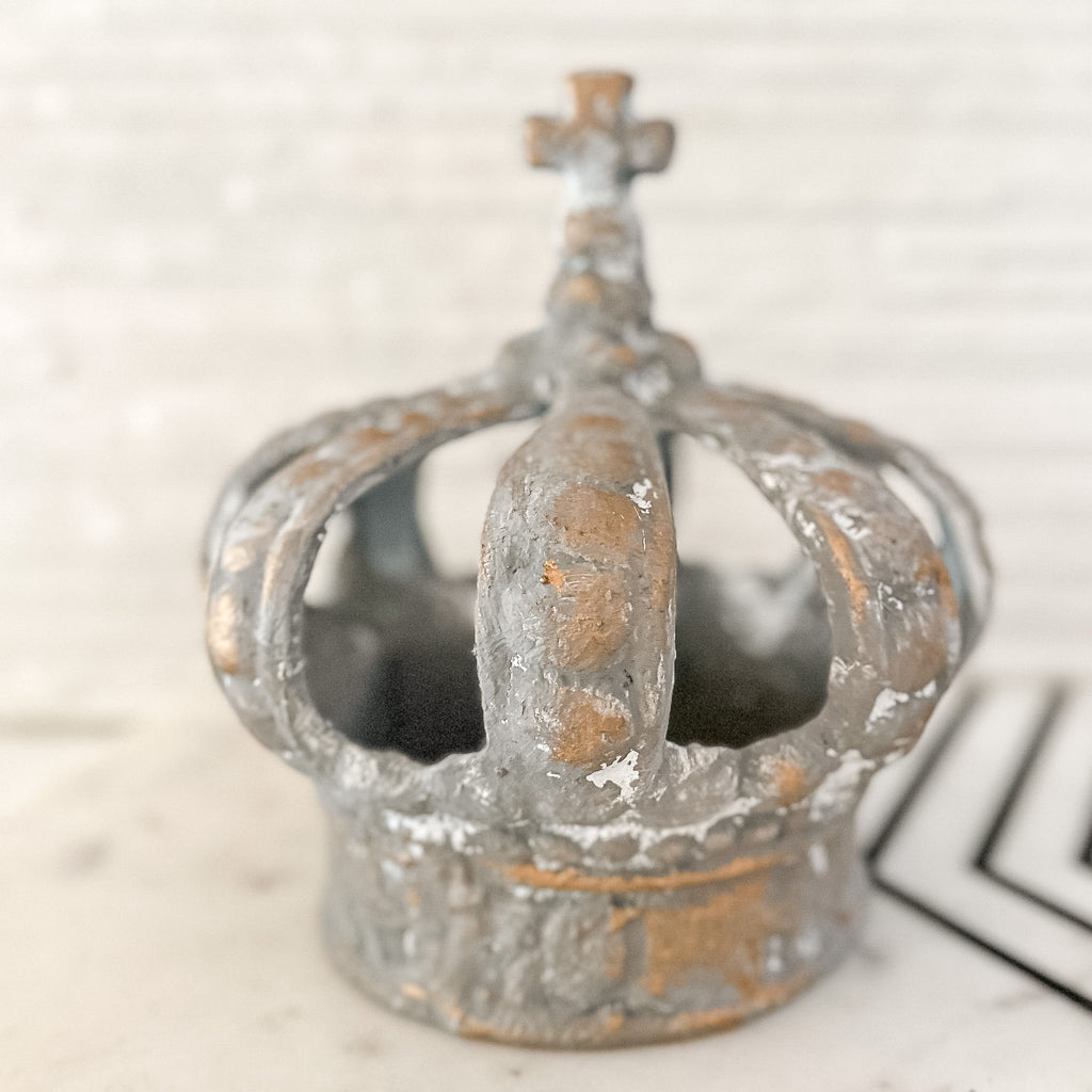 Hand Painted Crown Cast Iron
