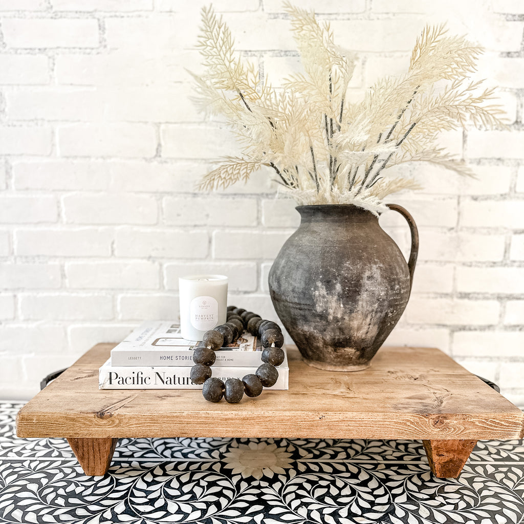 Large Wood Riser with Handles – Hallstrom Home