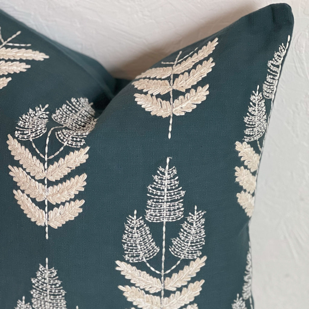 20”  texture fern throw Pillow
