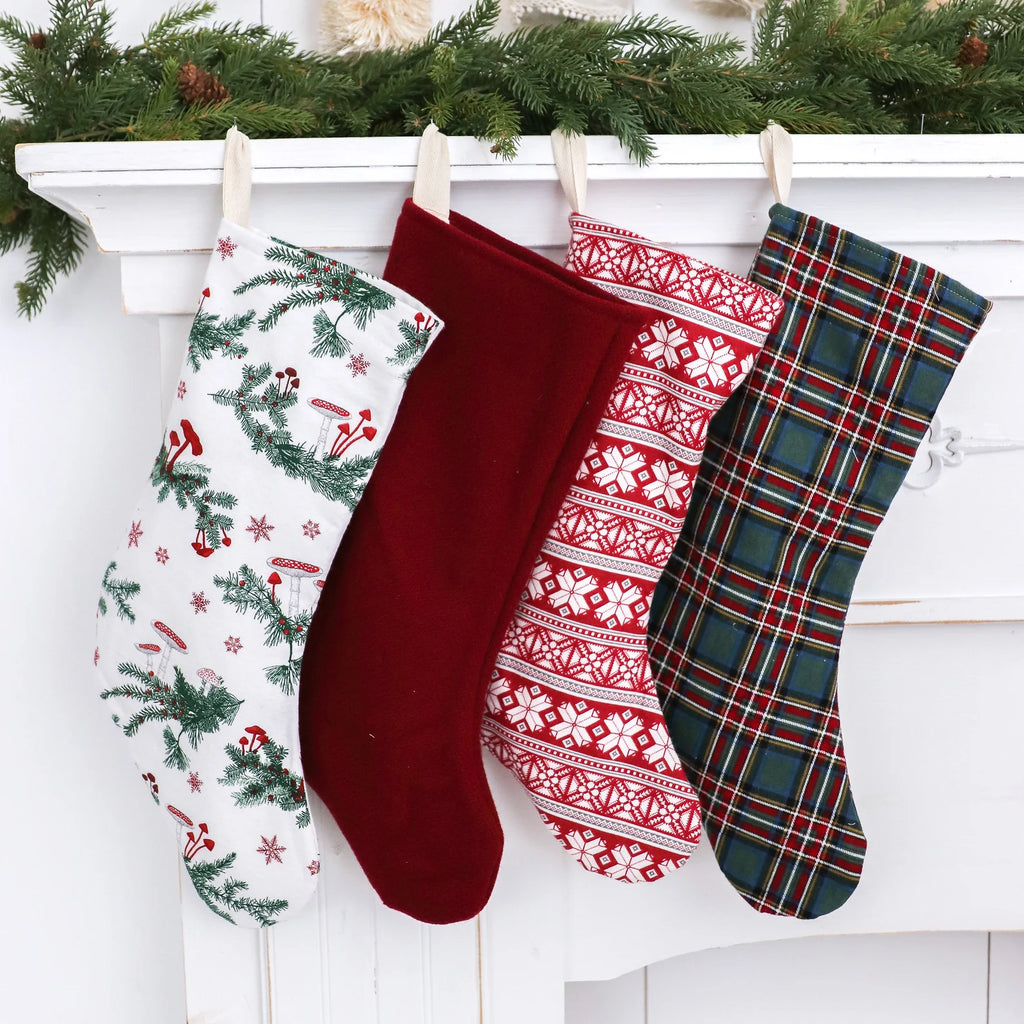 Farmhouse Christmas Stockings Set of 4