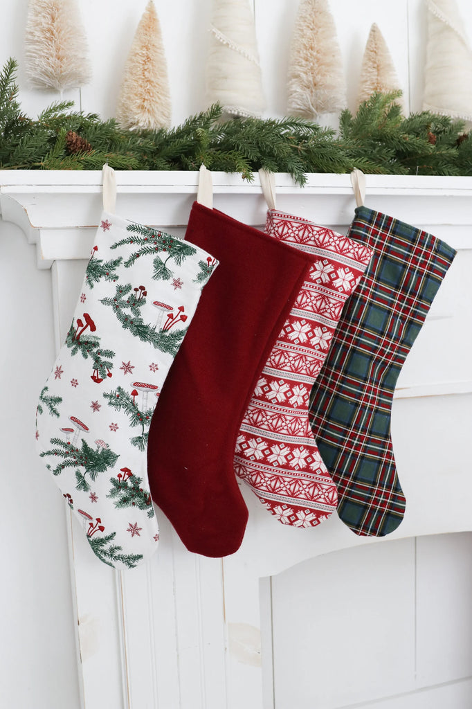 Farmhouse Christmas Stockings Set of 4