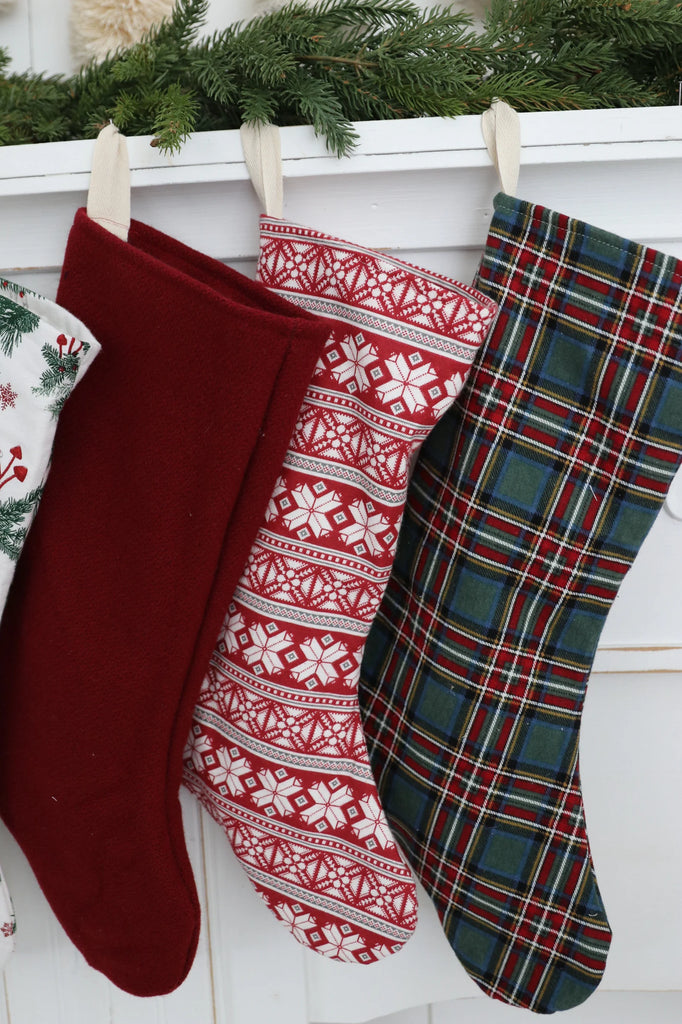 Farmhouse Christmas Stockings Set of 4