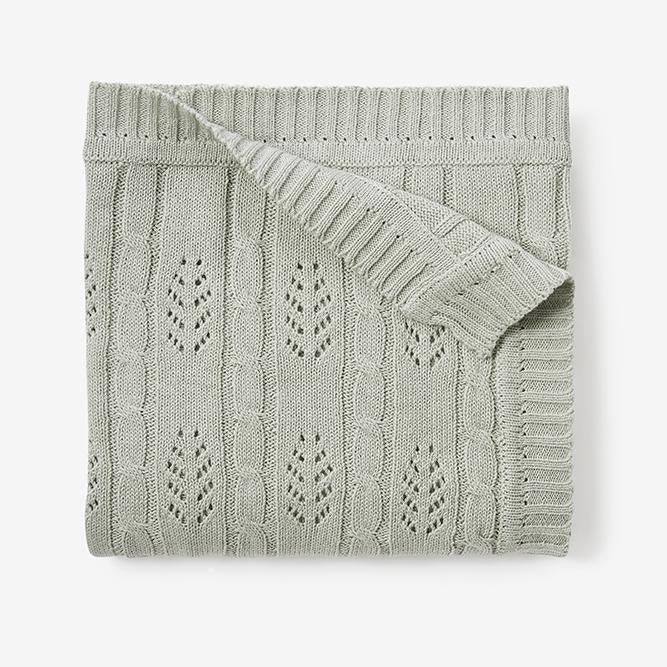 Baby Knit Blanket in Sage
