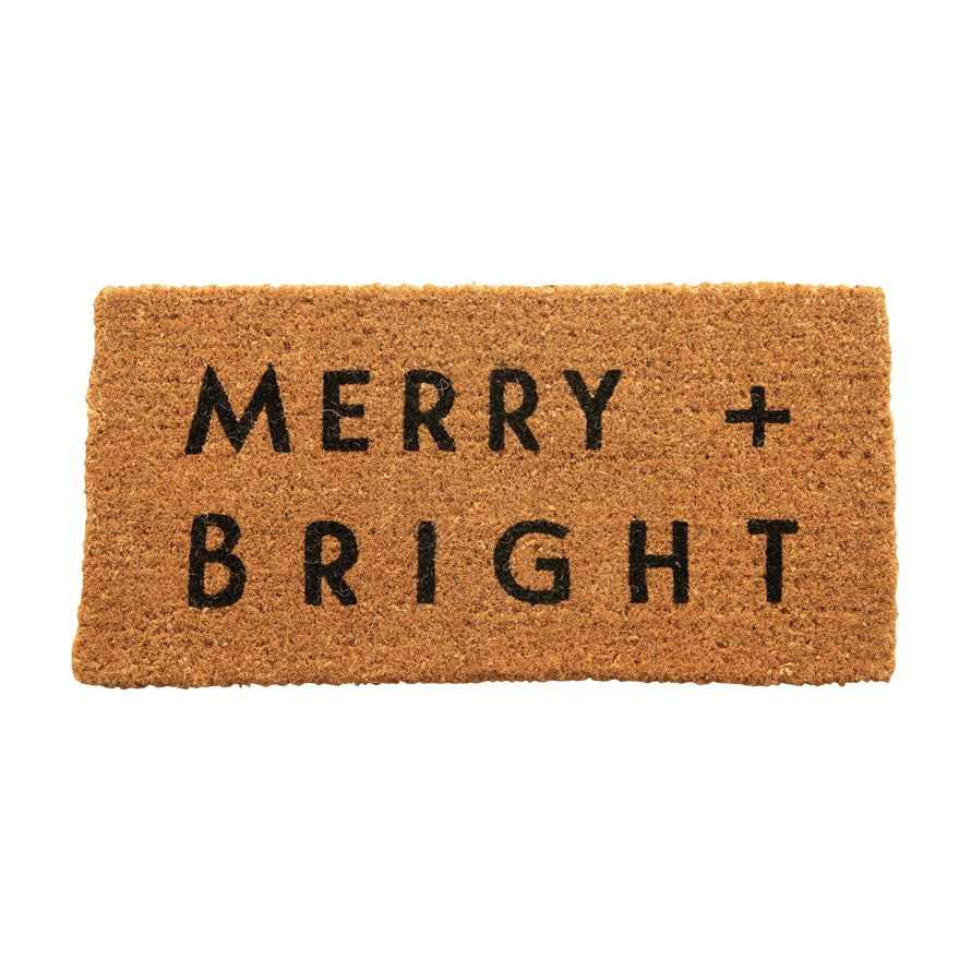 Merry + Bright Natural Coir Doormat